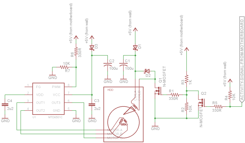 Naked HDD Activity Indicator Eleccelerator